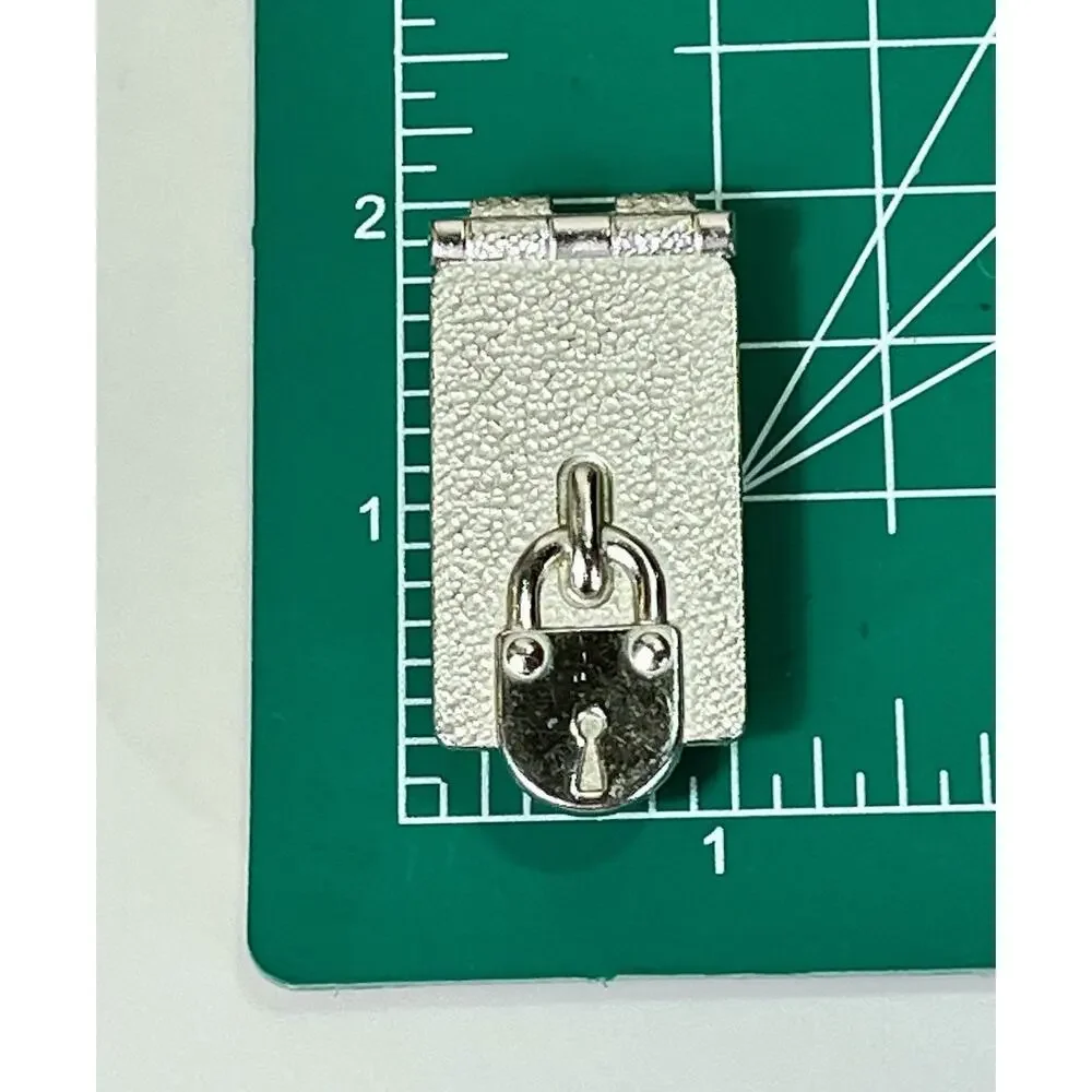 VTG ANSON Silver Tone Belt Buckle Money Clip BARNET FEED YARDS Mid Century USA